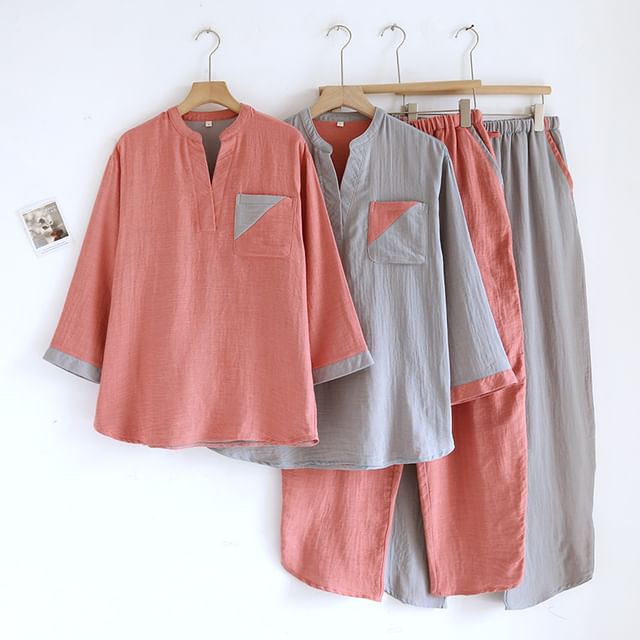 Somnus-Two Tone Pajama Set