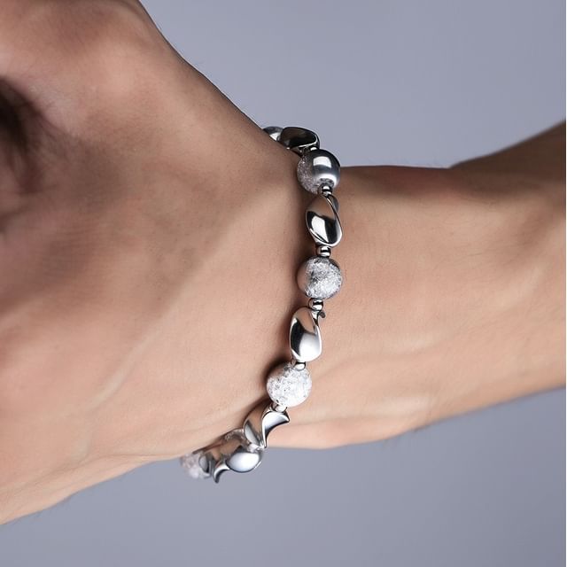 Lilafey-Metallic Beaded Bracelet