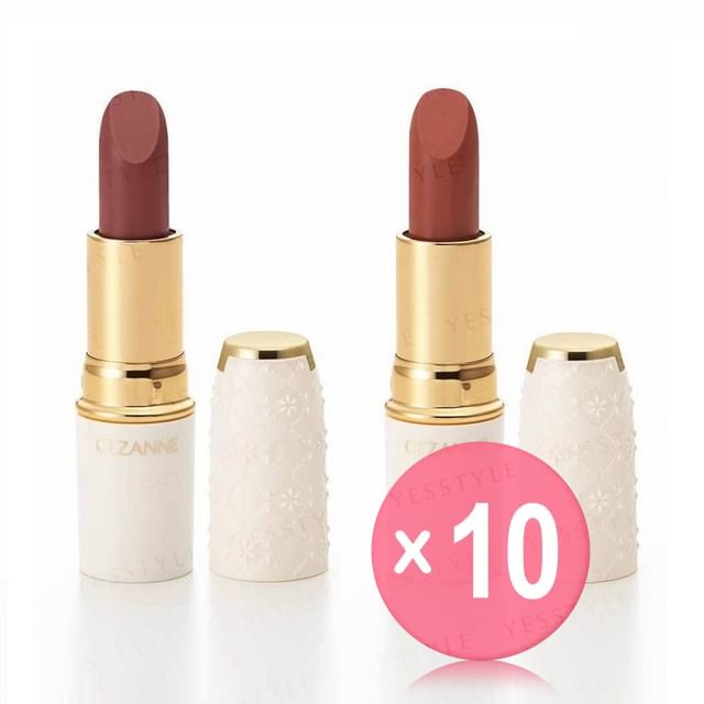 CEZANNE-Lasting Lip Color N 10pcs Bundle Set