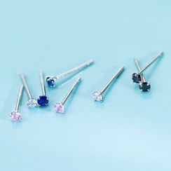 A’ROCH - 925 Sterling Silver Rhinestone Ear Studs A’ROCH - 925 Sterling Silver Rhinestone Ear Studs