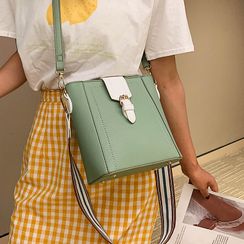 Anadelta - Faux Leather Bucket Bag Anadelta - Faux Leather Bucket Bag