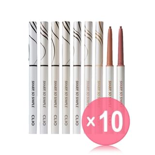 CLIO - Sharp So Simple Waterproof Pencil Liner - 9 Colors (x10) (Bulk Box)