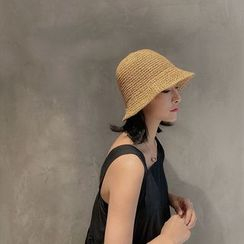HATHOT - Foldable Straw Bucket Hat