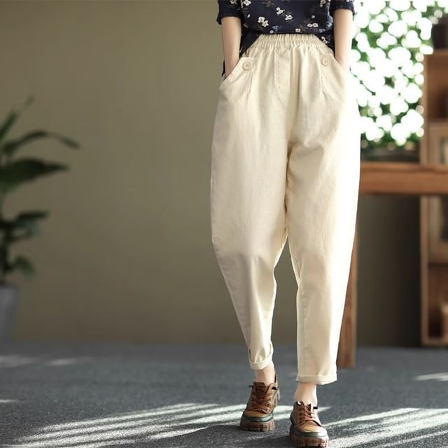 Cloud Nine-High Rise Pain Tapered Pants