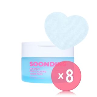 SOONDING  - Coconut Cool Calming Toner Pads (x8) (Bulk Box)