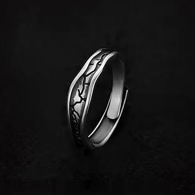 Soosina-Irregular Stainless Steel Open Ring