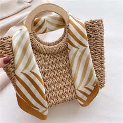 SOCOOL - Striped Silk Scarf SOCOOL - Striped Silk Scarf
