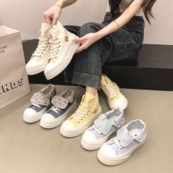 Platform Lace-Up Tall Sock Boots