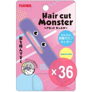 FEATHER - Hair Cut Monster Bangs Self Cutter (x36) (Bulk Box)