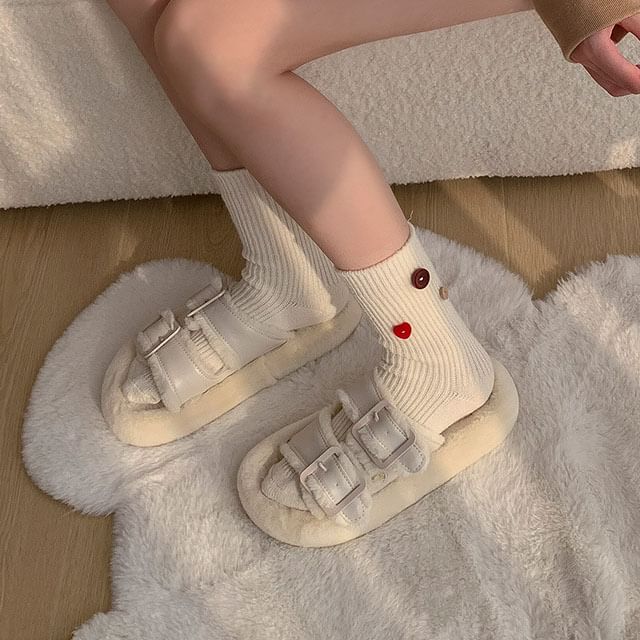 MOGLA-Button Accent Socks