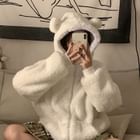 Bear hoodie with ears on sale men's