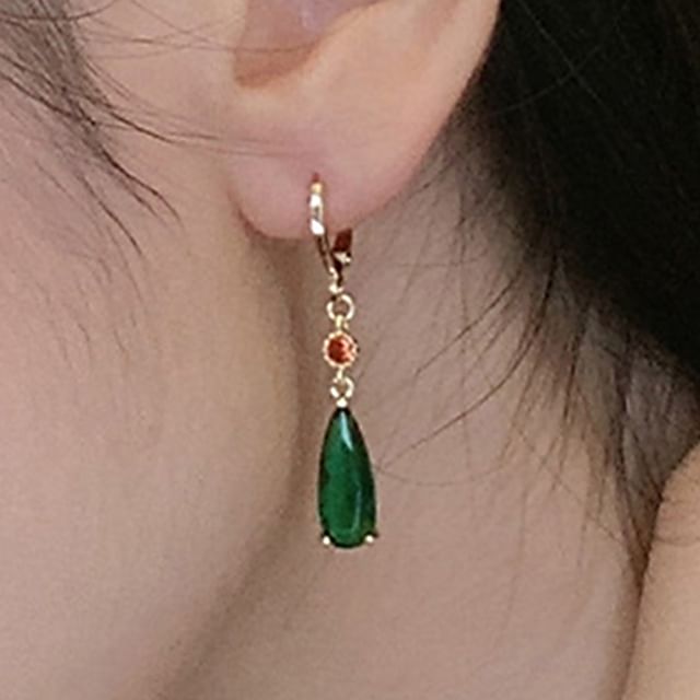Chimerro-Pendiente Colgante de Cristal Sintético con Diamantes de Imitación