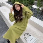 [ナチェ] NACHE 2-PIECE LAYERED HOODIE DRESS ☆送料込☆ COS Hooded Sweatshirt Dress in Light blue | endource