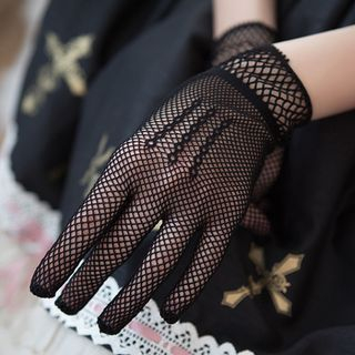 Sayaka - Fishnet Gloves | YesStyle