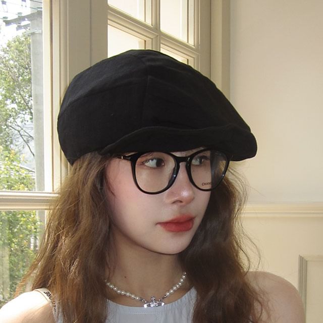 HATHOT-Plain Newsboy Cap