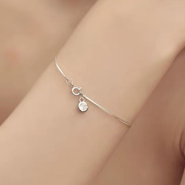 pexrl jewelry-Rhinestone Pendant Bracelet
