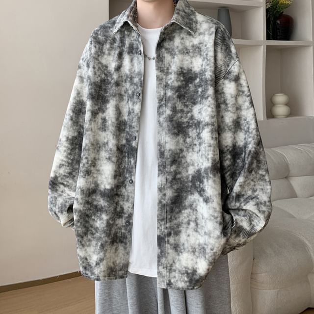 Obikan-Long-Sleeve Tie Dye Shirt