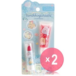 San-X - Sumikko Gurashi Lip Stick & Lip Gloss Set 02 2pcs Bundle Set