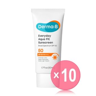 Derma: B - Everyday Aqua Fit Sunscreen (x10) (Bulk Box)