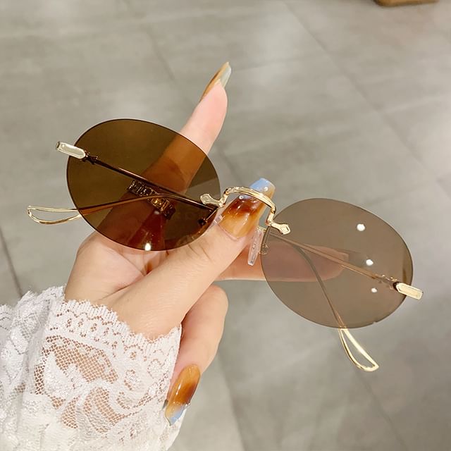 Aisyi-Frameless Blue Light Blocking Eyeglasses Sunglasses