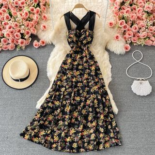 maxi black halter dress WEDTREND Women Black Formal Dress With Slit Mermaid Halter Neck With Hook  Formal Wear Dress
