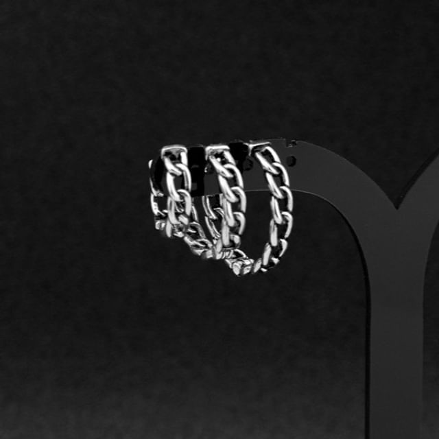 Juanitro-Chain Hoop Earring