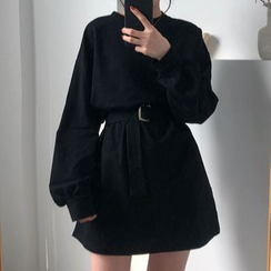 monroll - Long-Sleeve Mini A-Line Dress monroll - Long-Sleeve Mini A-Line Dress