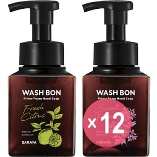 SARAYA - Wash Bon Prime Foam Hand Soap (x12) (Bulk Box)