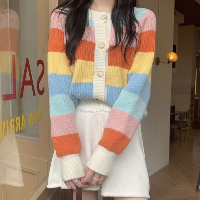 Wc hotsell rainbow cardigan