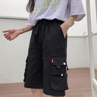 Buy Sharis - Knee-Length Cargo Shorts 