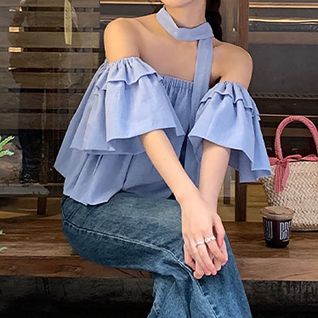 flowy arm top