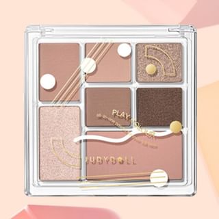Judydoll - 7 Colors Palette - Pink Taro Grey Brown