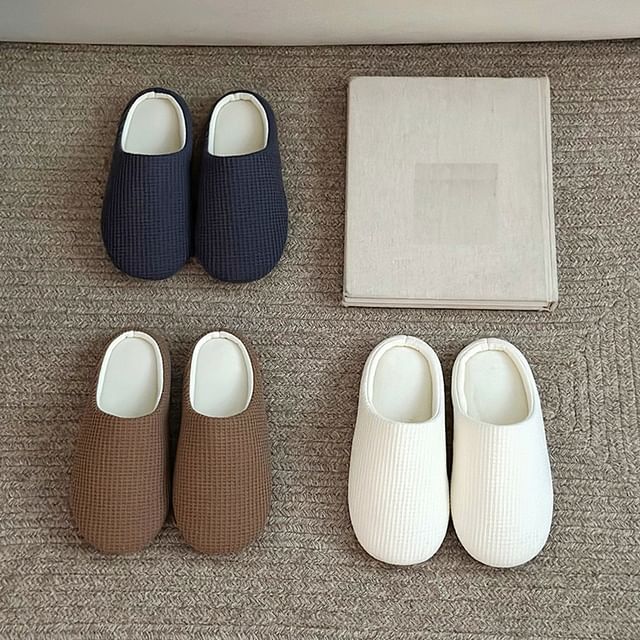 Honkizz-Couple Matching Plain Home Slippers