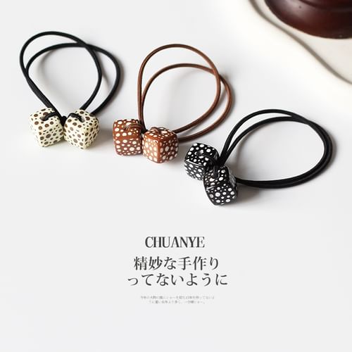 Dotted Cube Hair Tie