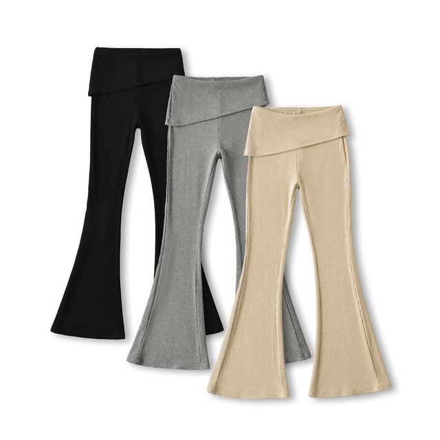 Asiris-High Waist Flared Pants