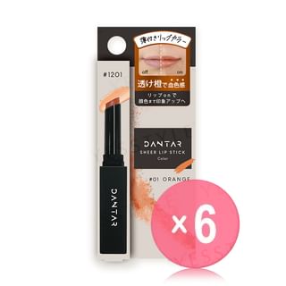Beauty World - DANTAR Sheer Lip Stick Orange (x6) (Bulk Box)