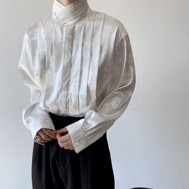 VEAZ-Long-Sleeve Mock Neck Shirt