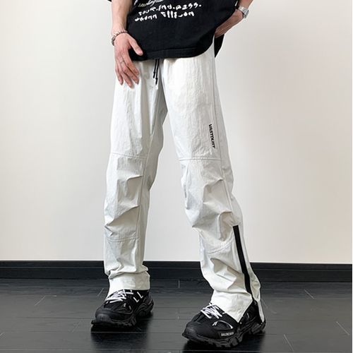 CooLook - Simple Lettering Pocket Cargo Pants | YesStyle