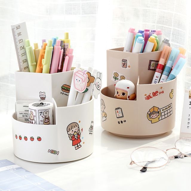 SOONERGO - Plastic Desk Organizer - With Sticker