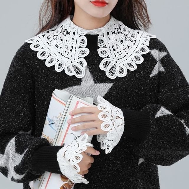 MIOW-Lace Decorative Collar Wrist Cuffs