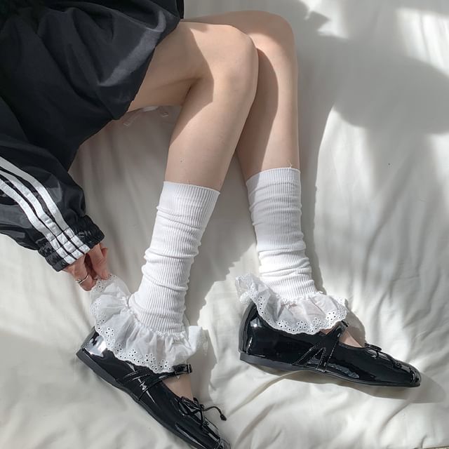 Desperim-Ruffle Leg Warmer