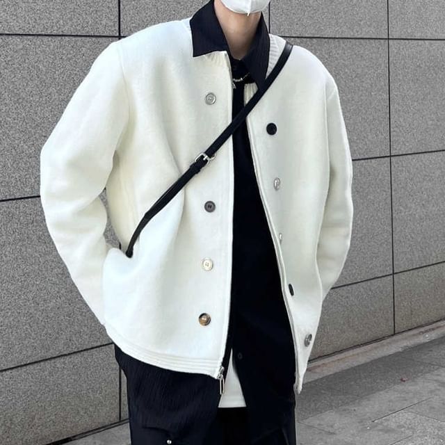 Zentrus-Plain Zip Cardigan