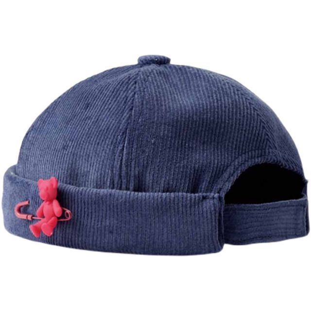 corduroy brimless cap
