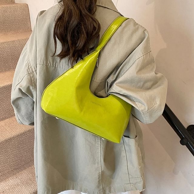 NewTown-Faux Leather Shoulder Bag