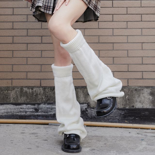 Nikkocampus Plain Leg Warmers YesStyle