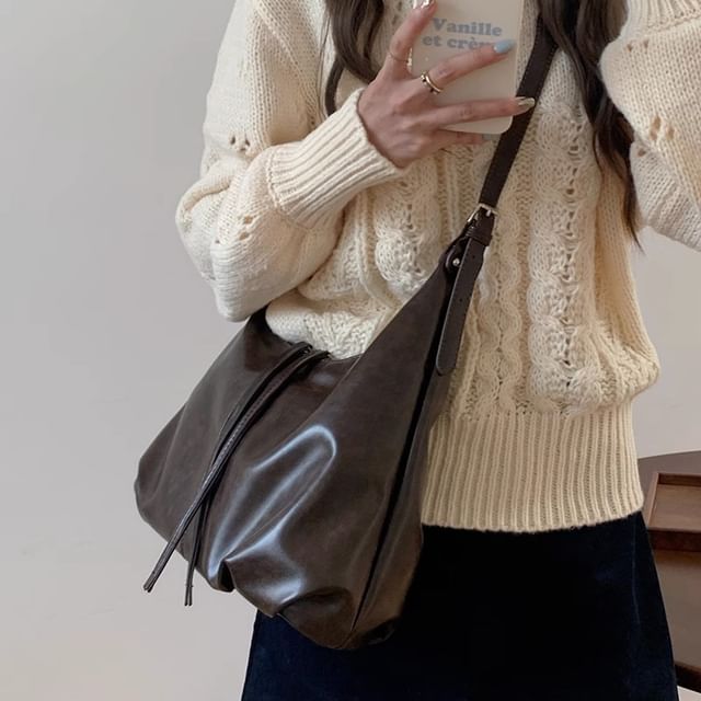 Indenis-Faux Leather Crossbody Bag