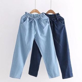 Kawaii Fairyland - Cropped Baggy Jeans | YesStyle