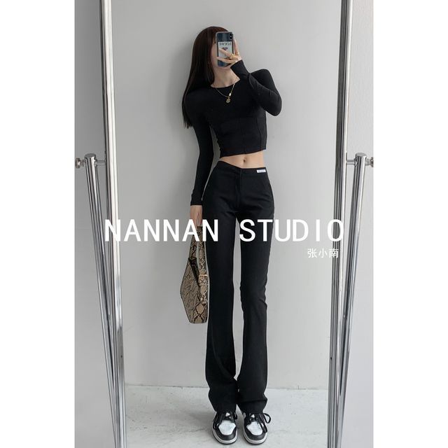 Shira - High-Waist Boot-Cut Dress Pants | YesStyle Shira - High-Waist Boot-Cut Dress Pants | YesStyle