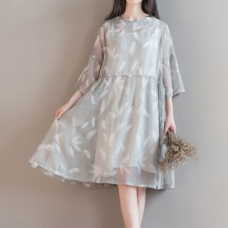 mesh tunic dress