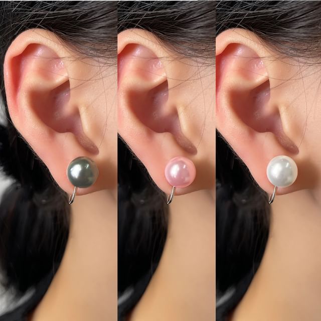 Chimerro-Faux Pearl Clip-On Earring